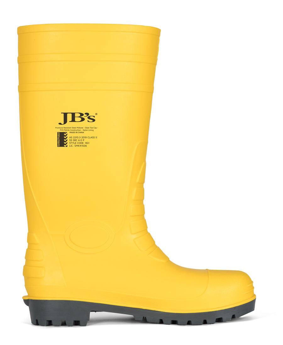 Jb'S Wear Steel Toe Cap And Steel Plate Gumboot 9G1