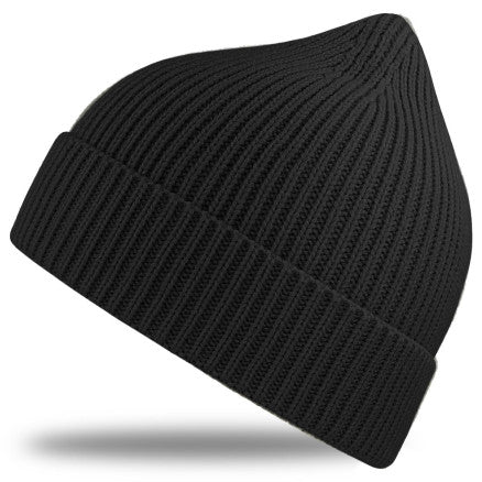 SANDHURST_ Atlantis - A4520 Andy Recycled Beanie/NAVY With logo