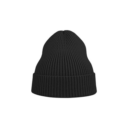SANDHURST_ Atlantis - A4520 Andy Recycled Beanie/NAVY With logo