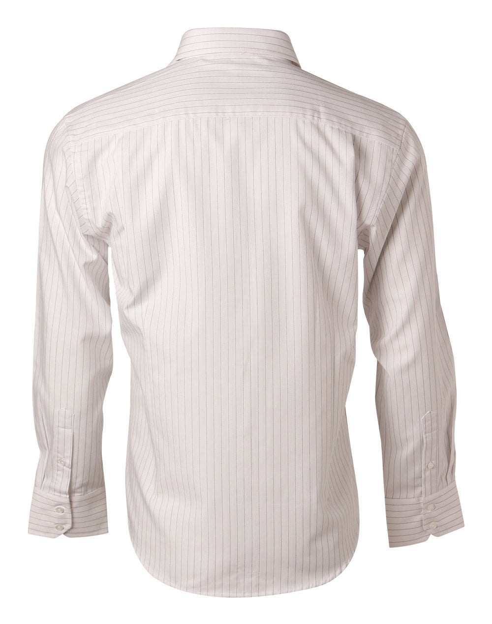 Winning Spirit -Men's Herringbone Pin Stripe Long Sleeve Shirt -BS17