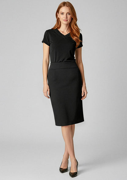 Biz Collection Ladies Classic Below Knee Skirt -BS29323