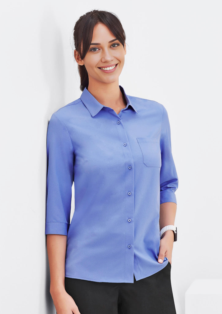 Biz Care Womens Easy Stretch 3/4 Sleeve Shirt  CS951LT-1st