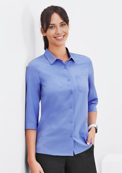 Biz Care Womens Easy Stretch 3/4 Sleeve Shirt  CS951LT-1st
