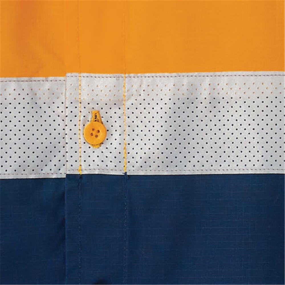 Rsea - Eleven Workwear AEROCOOL Spliced Hi-Vis Perforated 3M™ 'Hoop' Taped Shirt - E1370ST