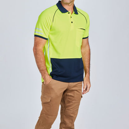 Rsea - Eleven Workwear Aerocool Spliced Hi-Vis Polo Shirt - E1423S