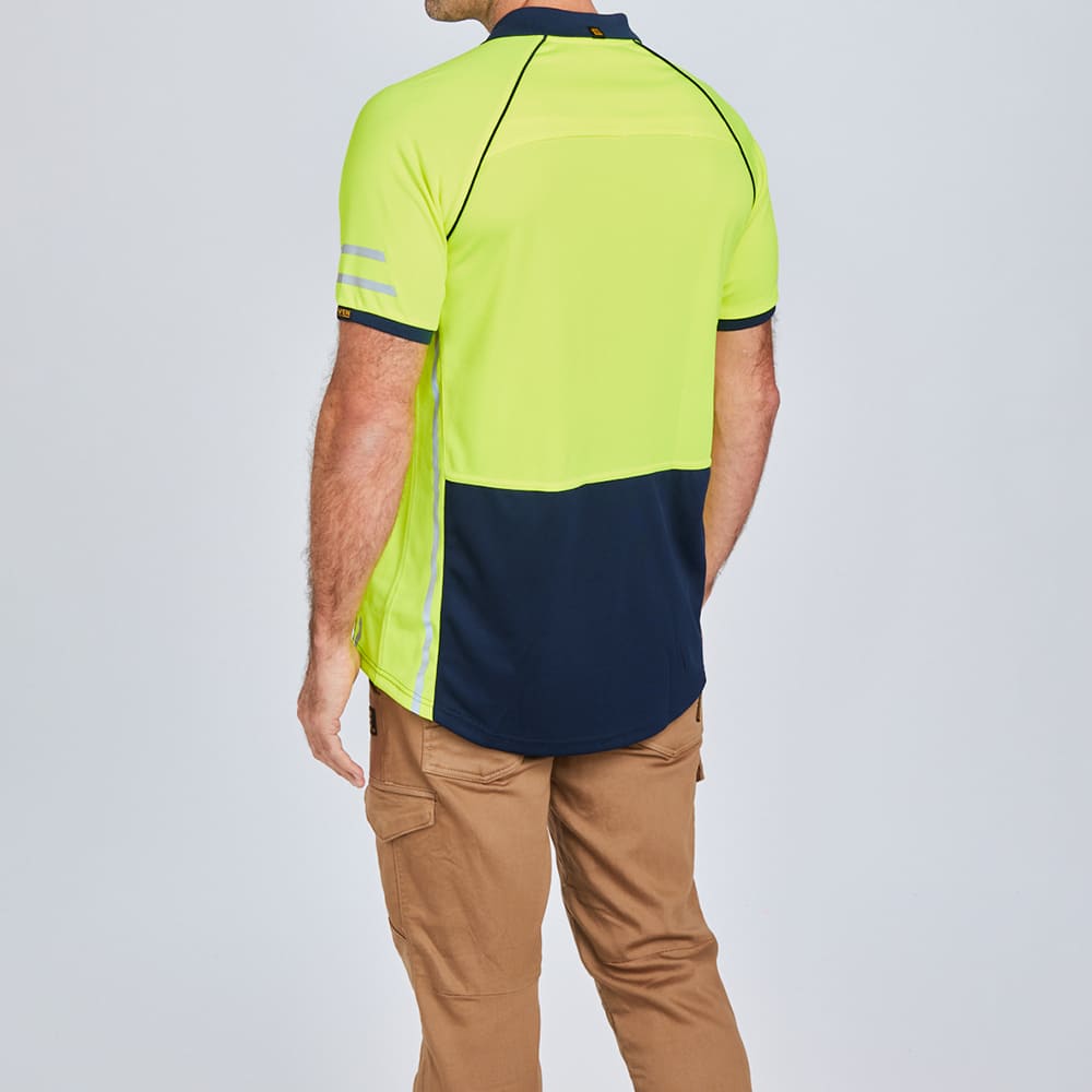 Rsea - Eleven Workwear Aerocool Spliced Hi-Vis Polo Shirt - E1423S