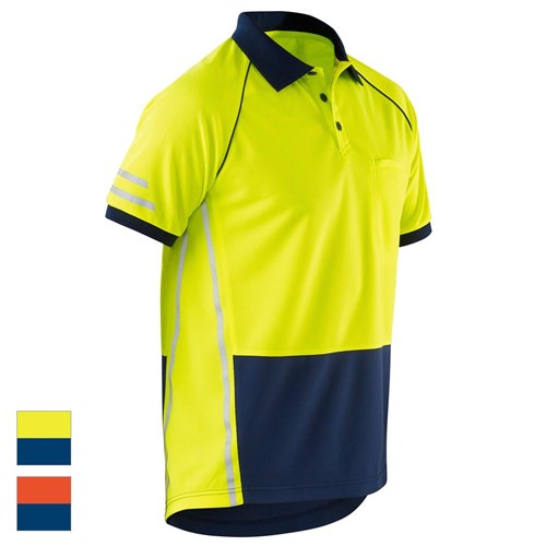 Rsea - Eleven Workwear Aerocool Spliced Hi-Vis Polo Shirt - E1423S