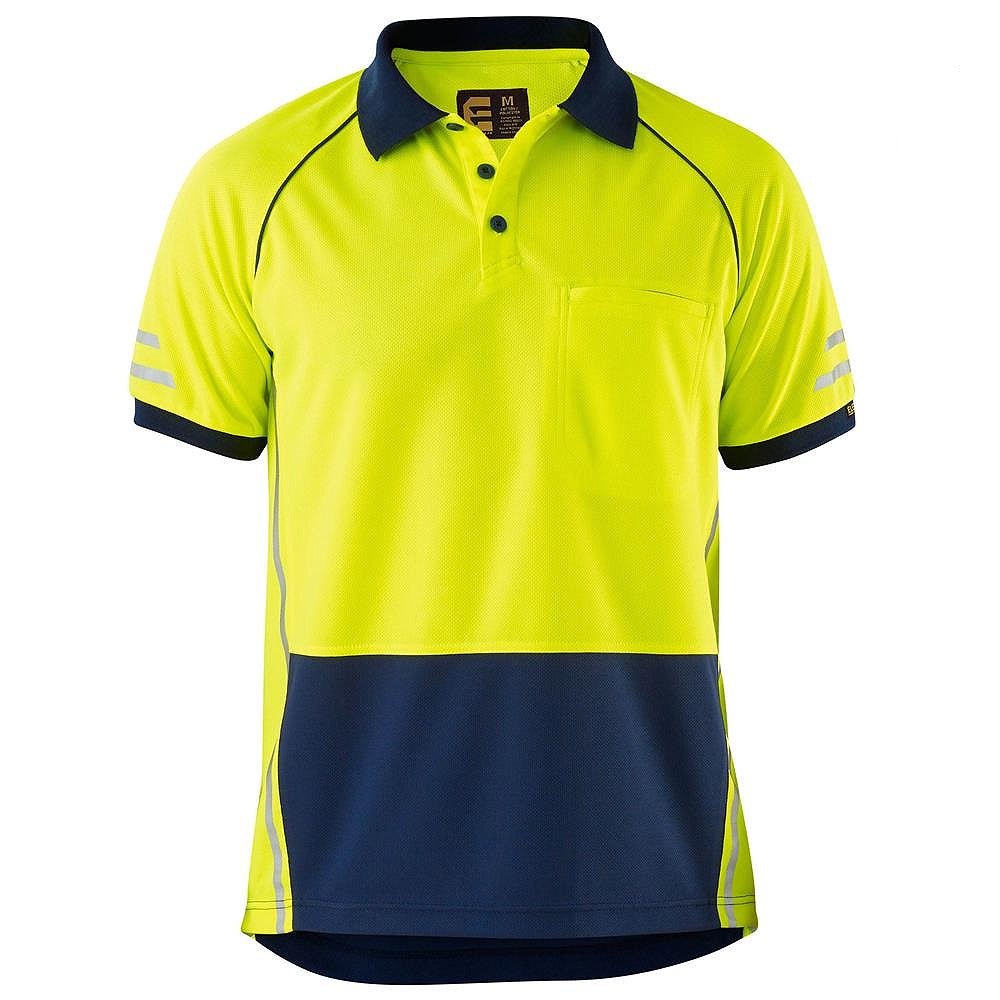 Rsea - Eleven Workwear Aerocool Spliced Hi-Vis Polo Shirt - E1423S