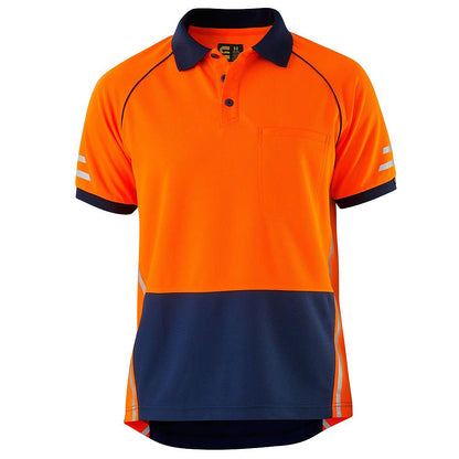 Rsea - Eleven Workwear Aerocool Spliced Hi-Vis Polo Shirt - E1423S