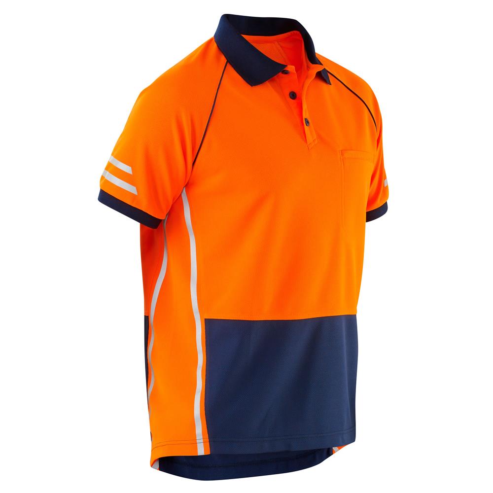 Rsea - Eleven Workwear Aerocool Spliced Hi-Vis Polo Shirt - E1423S