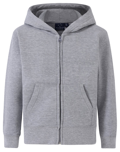Winning Spirit- Kids' Double Bay Full Zip Fleecy Hoodie (FL03K)