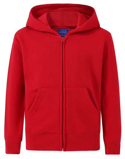 Winning Spirit- Kids' Double Bay Full Zip Fleecy Hoodie (FL03K)