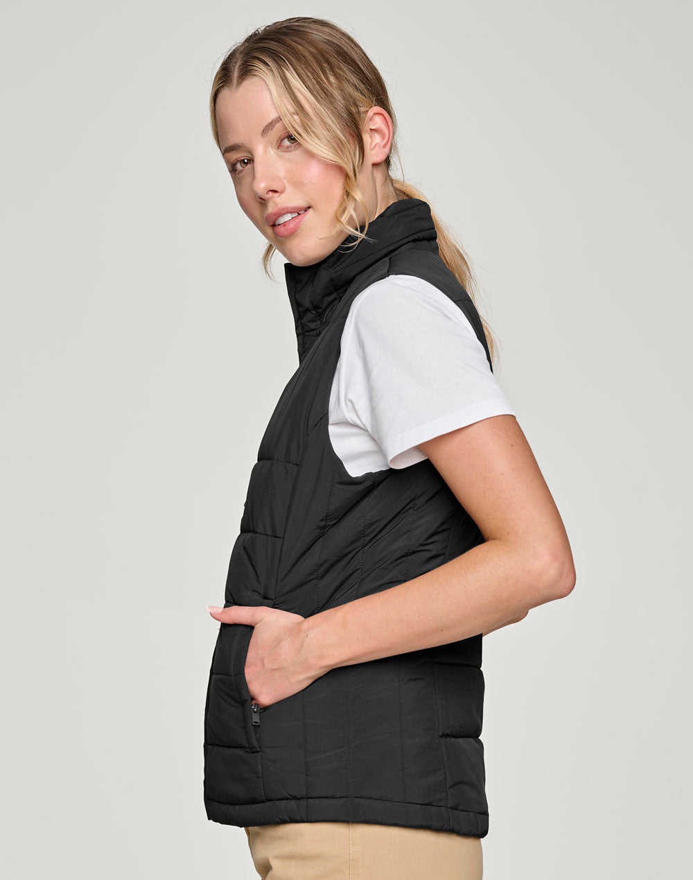 Winnning Spirit - Ladies Sustainable Insulated Puffer Vest (3D Cut) - JK62