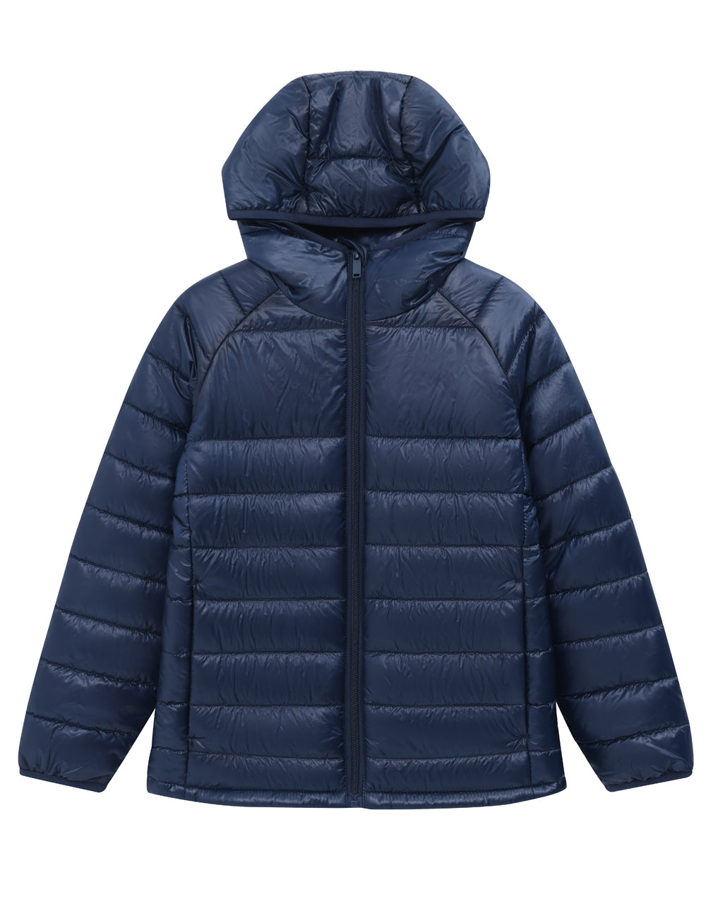 Winning Spirit - Kids Sustainable Lightweight Hooded Puffer Jacket - JK67K