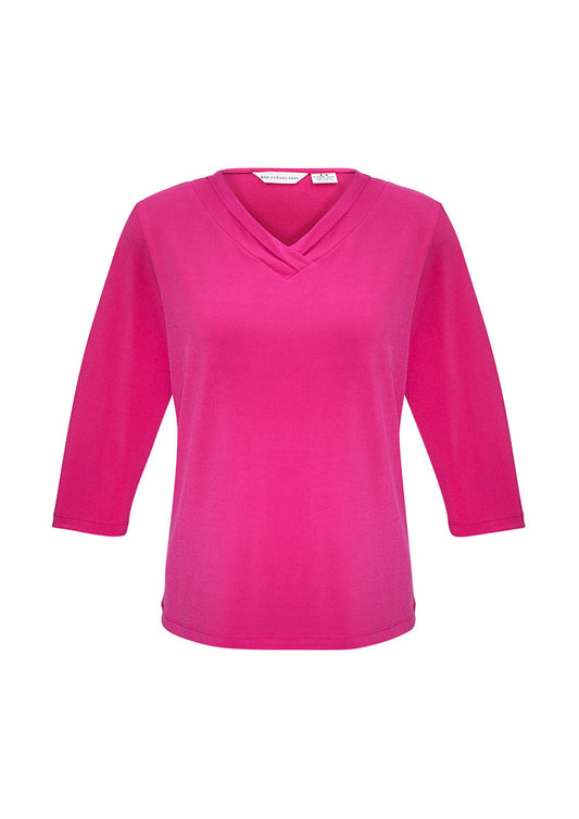 Biz Collection Ladies Lana 3/4 Sleeve Top K819LT