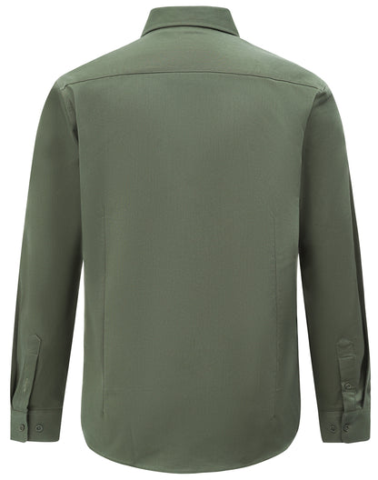 Winning Spirit - Mens Smart Casual Cotton Blend L/S Shirt - M7009L