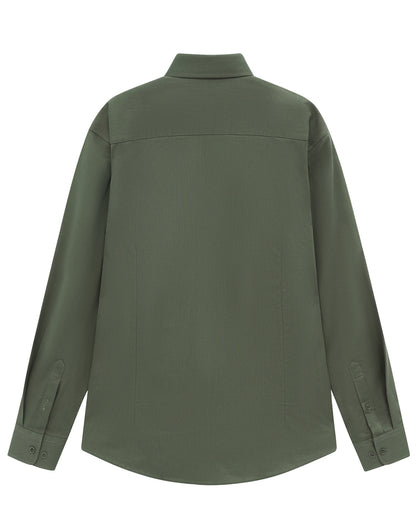 Winning Spirit - Mens Smart Casual Cotton Blend L/S Shirt - M7009L