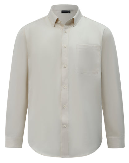 Winning Spirit - Mens Smart Casual Cotton Blend L/S Shirt - M7009L