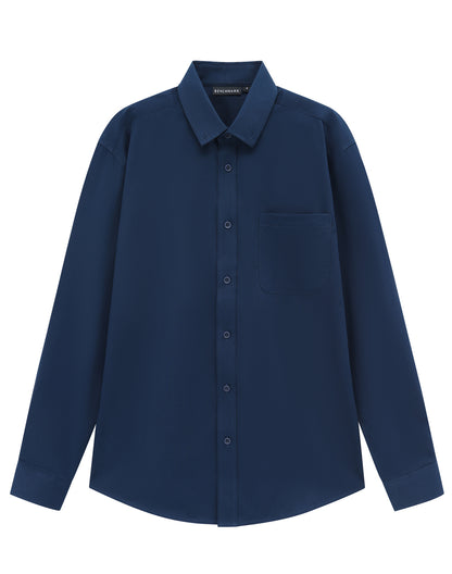 Winning Spirit - Mens Smart Casual Cotton Blend L/S Shirt - M7009L