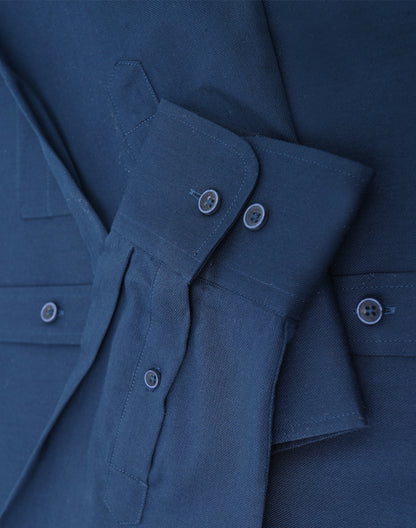 Winning Spirit - Mens Smart Casual Cotton Blend L/S Shirt - M7009L