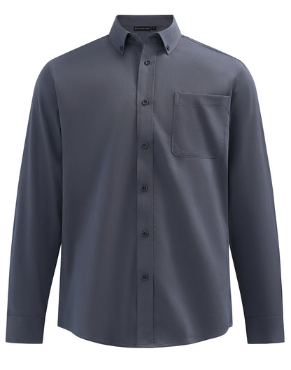 Winning Spirit - Mens Smart Casual Cotton Blend L/S Shirt - M7009L