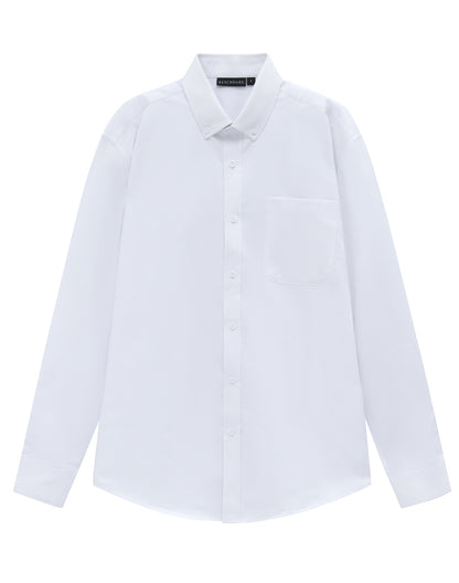 Winning Spirit - Mens Smart Casual Cotton Blend L/S Shirt - M7009L