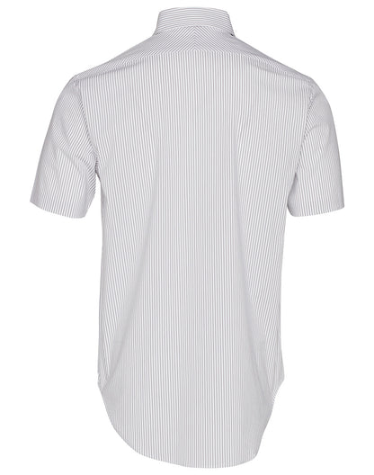 Winning Spirit -Men's Ticking Stripe Short Sleeve Shirt-M7200S