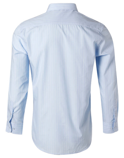 Winning Spirit-Men's Pin Stripe Long Sleeve Shirt -M7222