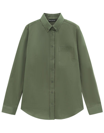 Winning Spirit - Womens Smart Casual Cotton Blend L/S Shirt - M8009L