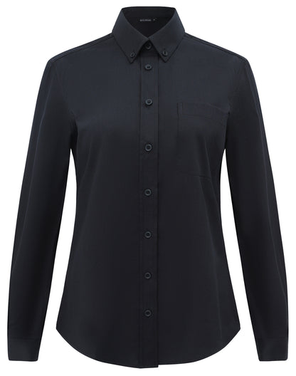 Winning Spirit - Womens Smart Casual Cotton Blend L/S Shirt - M8009L