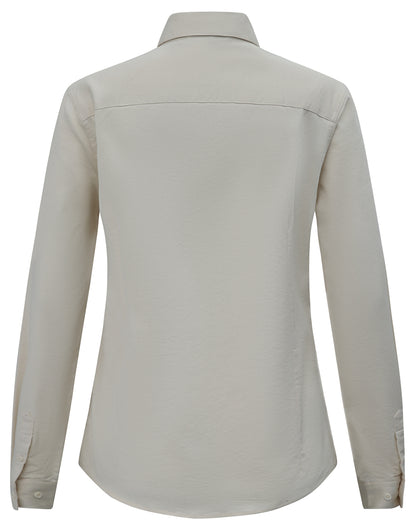 Winning Spirit - Womens Smart Casual Cotton Blend L/S Shirt - M8009L