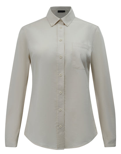 Winning Spirit - Womens Smart Casual Cotton Blend L/S Shirt - M8009L