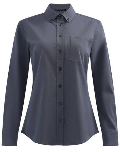 Winning Spirit - Womens Smart Casual Cotton Blend L/S Shirt - M8009L