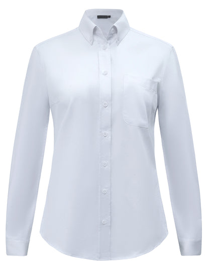 Winning Spirit - Womens Smart Casual Cotton Blend L/S Shirt - M8009L