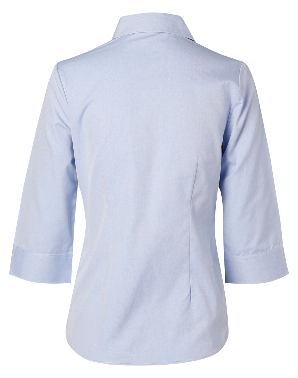 Winning Spirit-Women's Fine Chambray 3/4 Sleeve Shirt -M8013