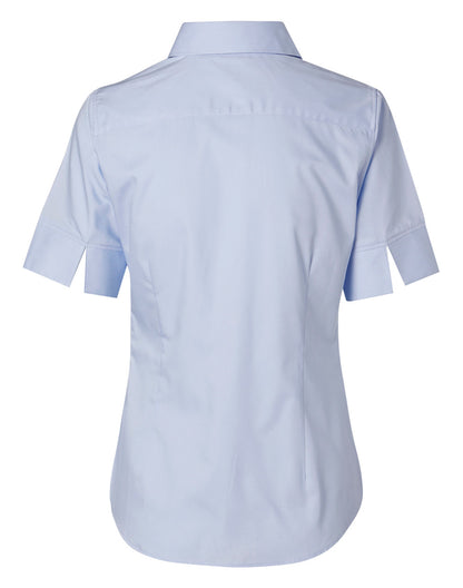 Winning Spirit-Women's Fine Twill Short Sleeve Shirt-M8030S