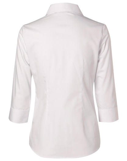 Winning Spirit-Women's CVC Oxford 3/4 Sleeve Shirt-M8040Q