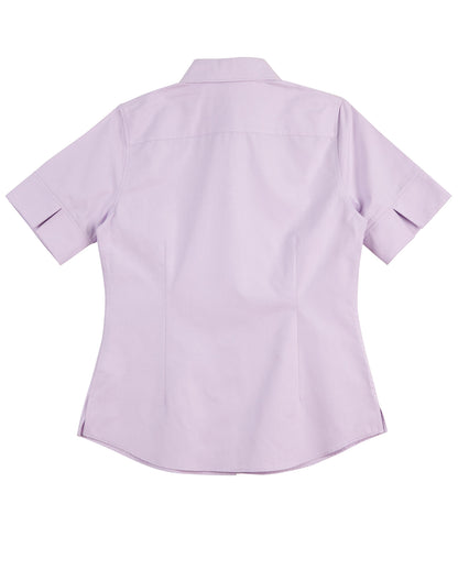 Winning Spirit-Women's CVC Oxford Short Sleeve Shirt-M8040S