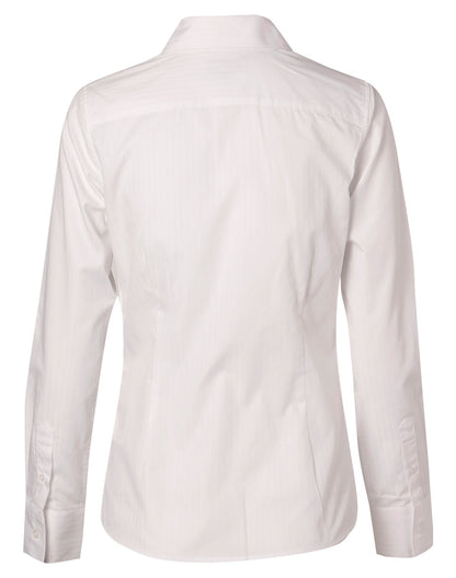 Winning Spirit-Women's Self Stripe Long Sleeve Shirt-M8100L