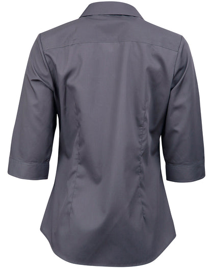 Winning Spirit-Barkley Ladies Taped Seam 3/4 Sleeve Shirt-M8110Q