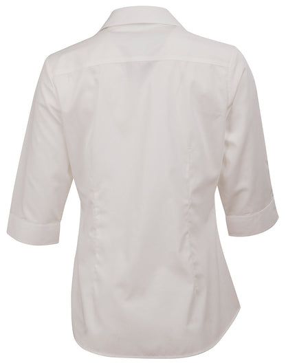 Winning Spirit-Barkley Ladies Taped Seam 3/4 Sleeve Shirt-M8110Q