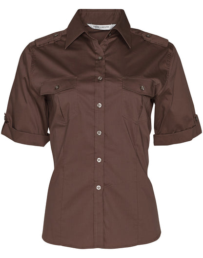 Winning Spirit-Women's Short Sleeve Military Shirt-M8911