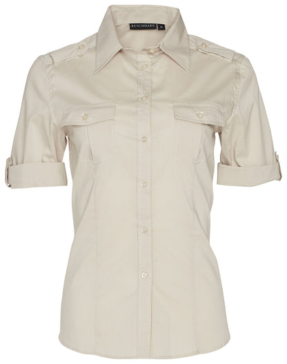 Winning Spirit-Women's Short Sleeve Military Shirt-M8911