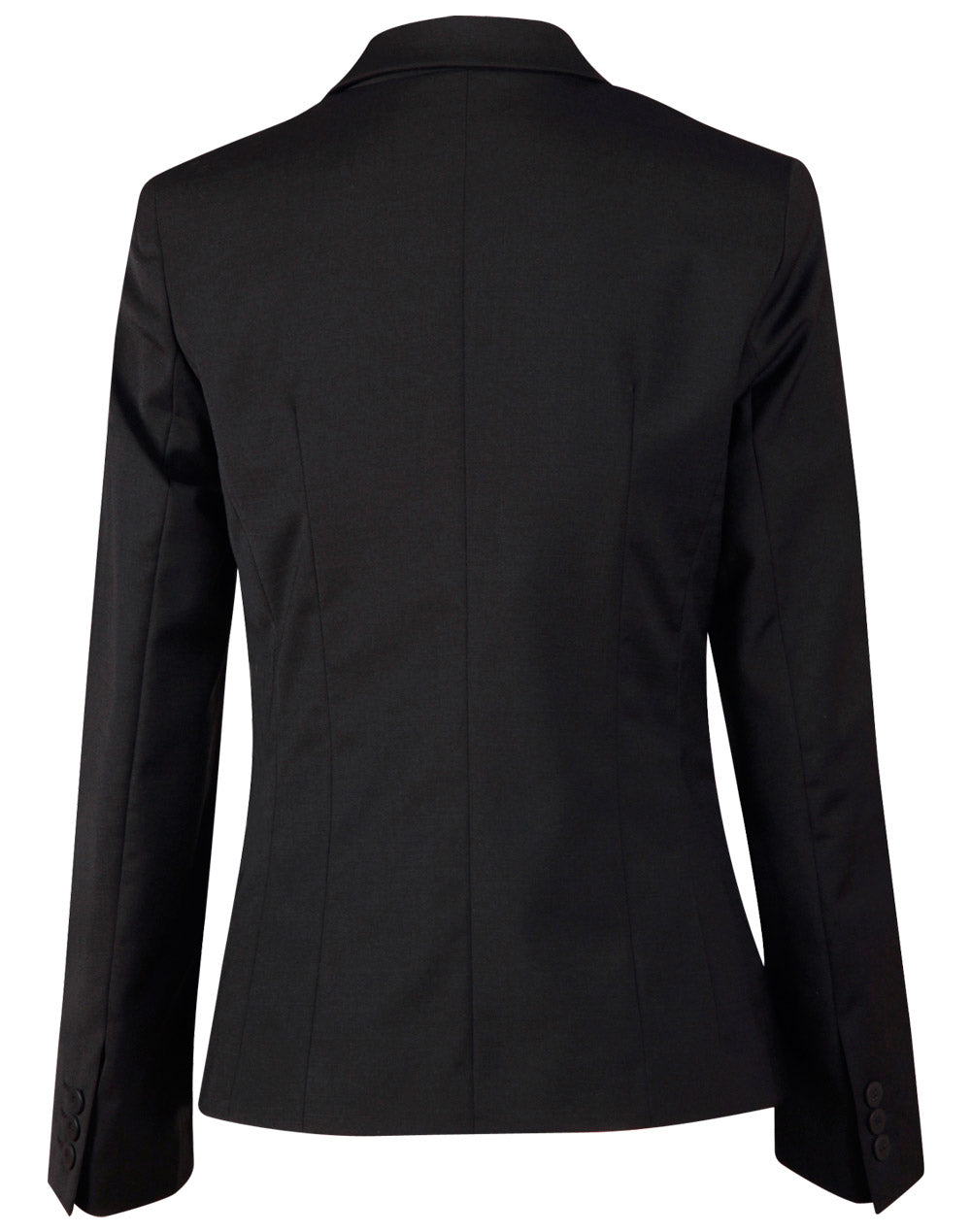 Winning Spirit - M9201 Ladies’ Wool Blend Stretch One Button Cropped Jacket
