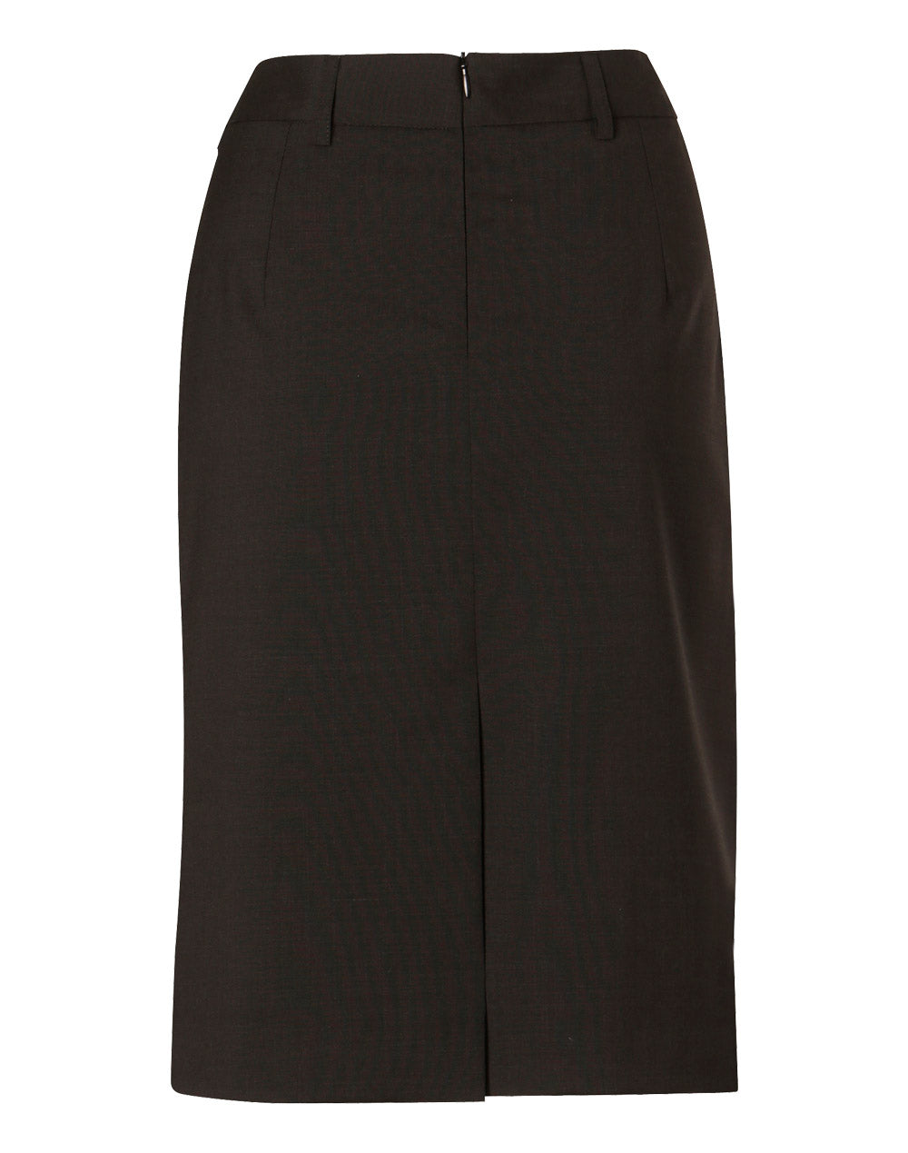 Winning Spirit-Women's Wool Stretch Mid Length Lined Pencil Skirt-M9470