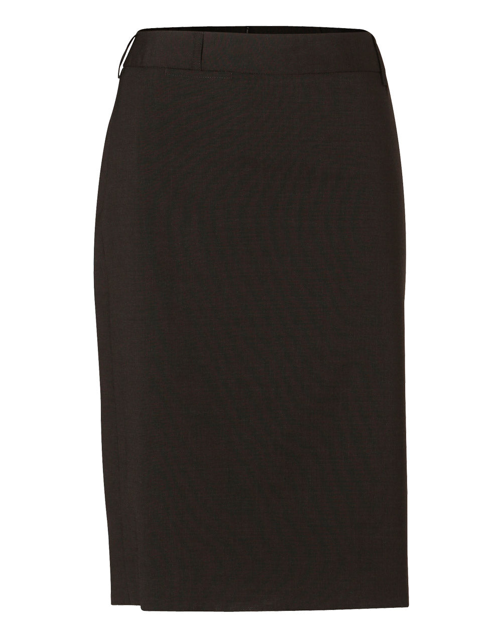 Winning Spirit-Women's Wool Stretch Mid Length Lined Pencil Skirt-M9470