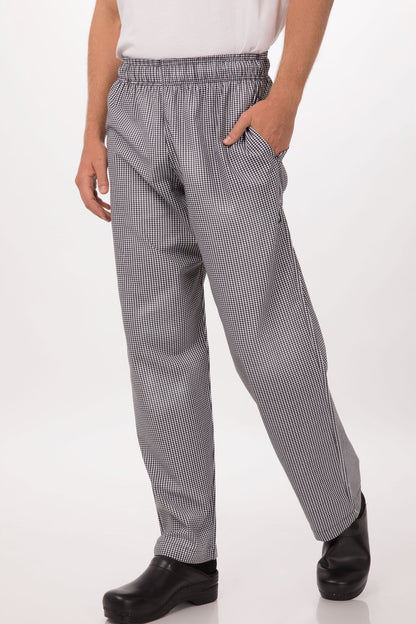 Chef Works - Essential Baggy Chef Pants - Small Check