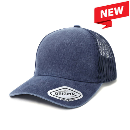 Grace Collection - Seamless Front Washed Mesh Cap - OG305