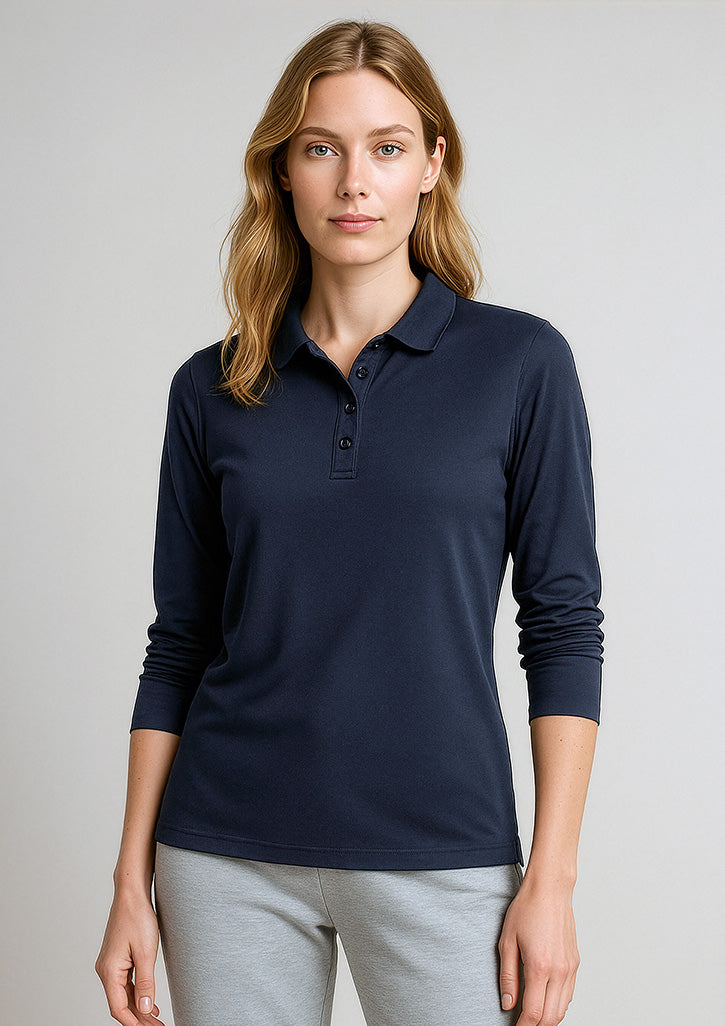 Biz Collection - Action Womens Long Sleeve Polo - P206LL
