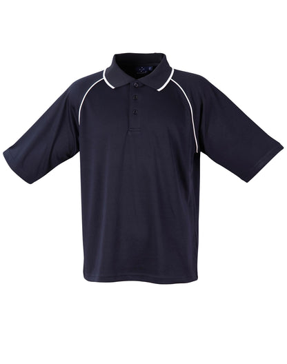 Winning Spirit-Men's CoolDry® Raglan Short Sleeve Contrast Polo-PS20-1st